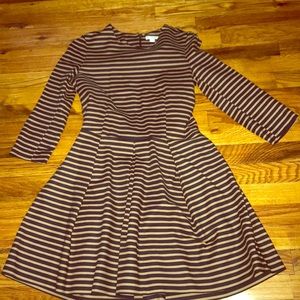 GAP striped dress 3/4 sleeves Fit and Flare